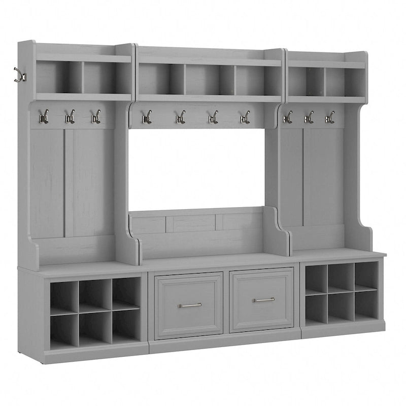 Ensemble de rangement pour entrée Woodland avec porte-manteau