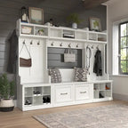 Ensemble de rangement pour entrée Woodland avec porte-manteau