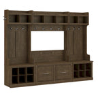 Ensemble de rangement pour entrée Woodland avec porte-manteau