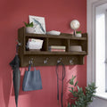 Porte-manteau mural Woodland 40W avec étagère