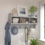 Woodland 40W Wall Mounted Coat Rack with Shelf by Bush Furniture