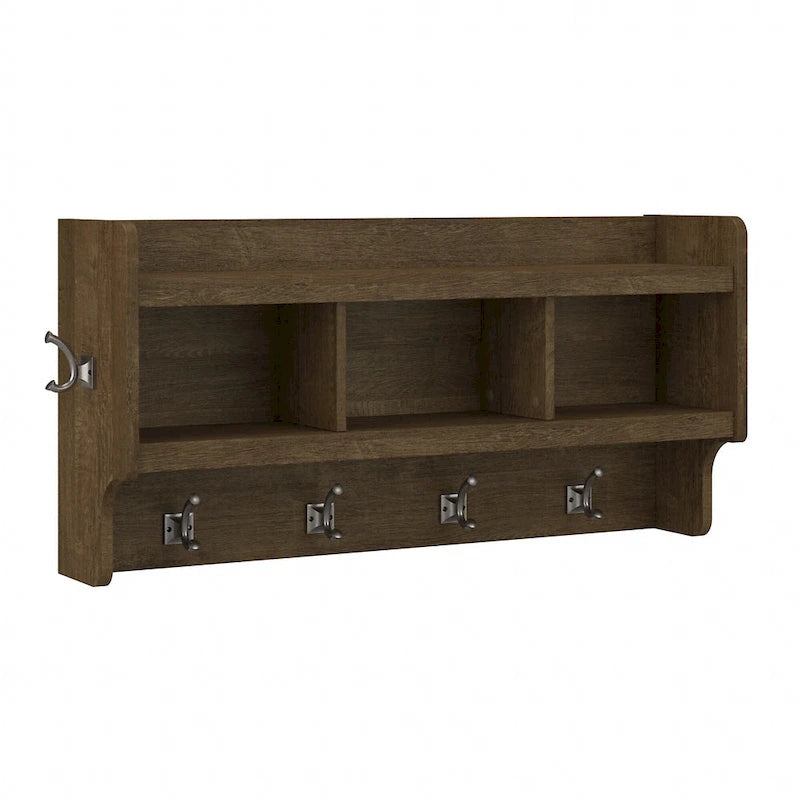 Porte-manteau mural Woodland 40W avec étagère