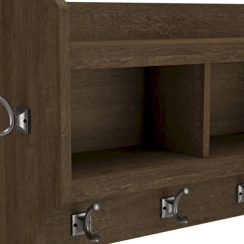 Porte-manteau mural Woodland 40W avec étagère
