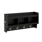 Porte-manteau mural Woodland 40W avec étagère