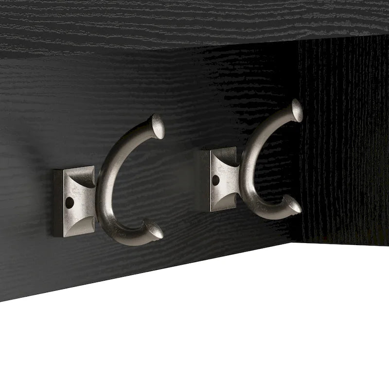 Porte-manteau mural Woodland 40W avec étagère