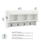 Porte-manteau mural Woodland 40W avec étagère