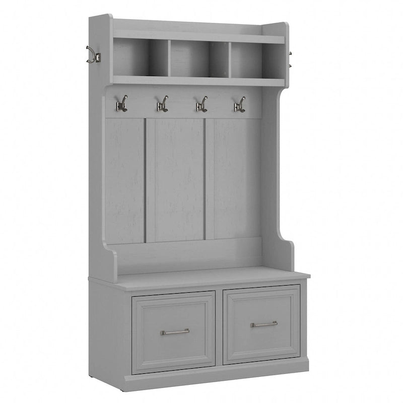 Meuble d'entrée et banc à chaussures 40W Woodland avec portes