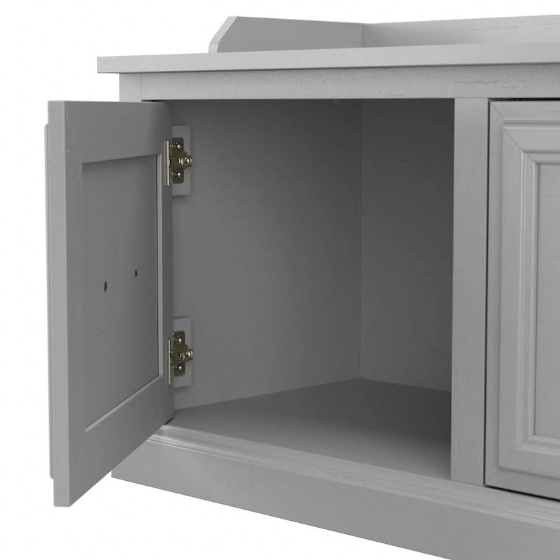 Meuble d'entrée et banc à chaussures 40W Woodland avec portes