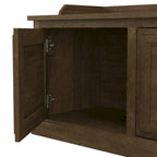 Meuble d'entrée et banc à chaussures 40W Woodland avec portes