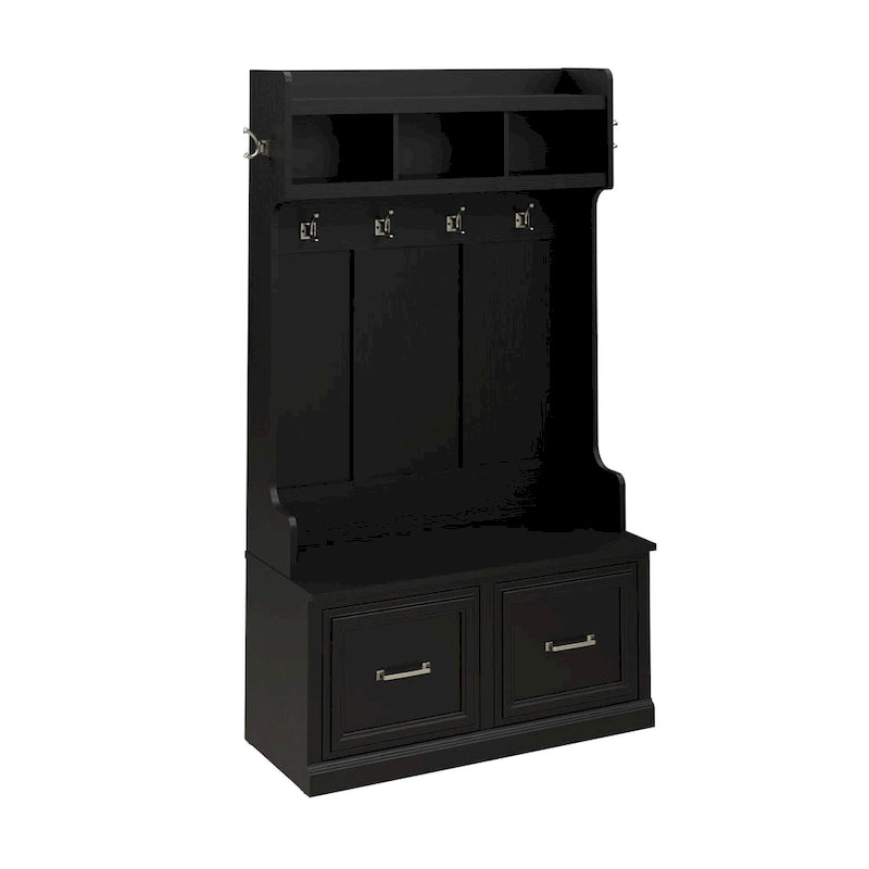 Meuble d'entrée et banc à chaussures 40W Woodland avec portes
