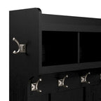Banc à chaussures Woodland 40W avec portes et portemanteau mural