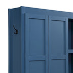 Arbre de hall 4-en-1 de style campagnard avec banc de vestiaire