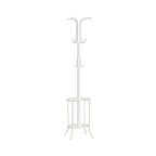 Porte-manteau sur pied moderne avec cadre en métal et porte-parapluie pour la maison et le bureau - 39,9 P x 39,9 L x 175 H cm