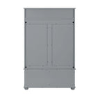 Banc de vestiaire d'entrée style côtier avec étagères et armoires à chaussures