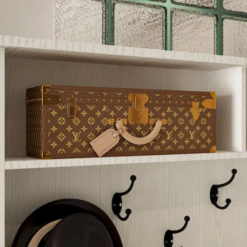 Meuble d'entrée avec banc, meuble à chaussures et patères, blanc