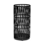 Support pour parapluies et cannes, rond, en métal, doré/noir, avec égouttoir
