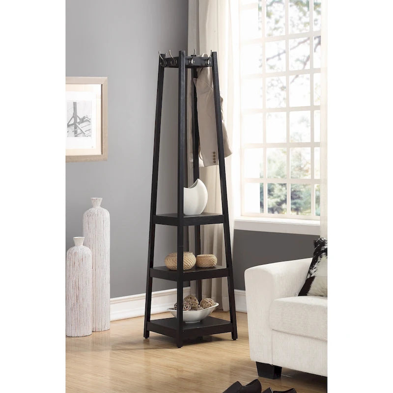 Porte-manteau sur pied Vassen à 3 niveaux