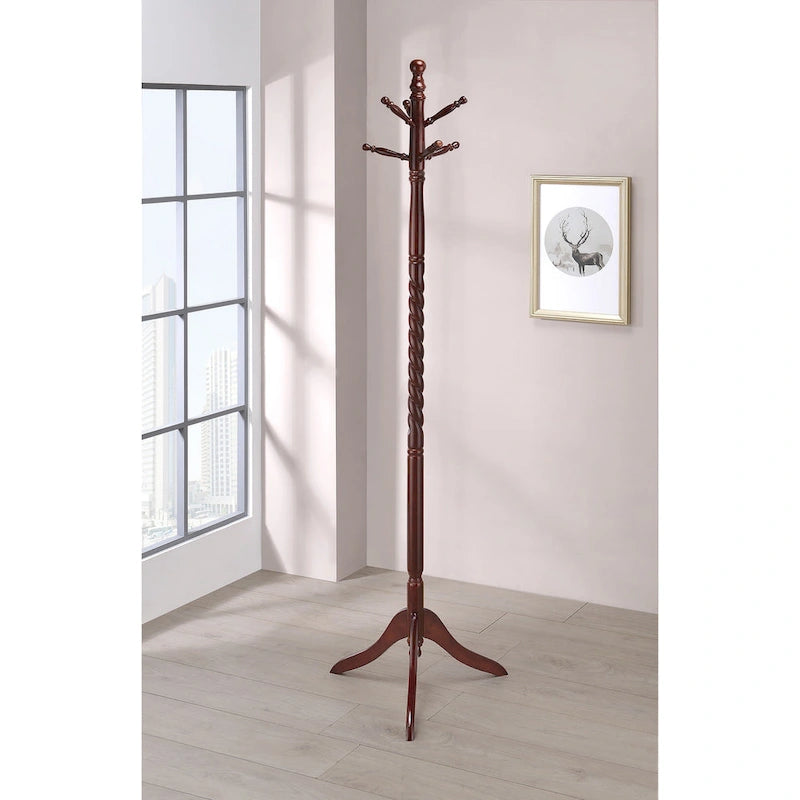 Porte-manteau Merlot avec poteau torsadé
