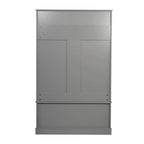 Porte-manteau d'entrée 4 patères avec banc de rangement et casiers supérieurs