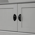Porte-manteau d'entrée 4 patères avec banc de rangement et casiers supérieurs