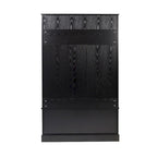 Porte-manteau d'entrée 4 patères avec banc de rangement et casiers supérieurs