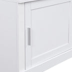 Meuble d'entrée 4 en 1 multifonctionnel avec porte-manteau et casiers à chaussures