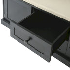 Porte-manteau d'entrée 3-en-1 avec 3 patères et banc de rangement - 120 l x 180 h x 40 P cm