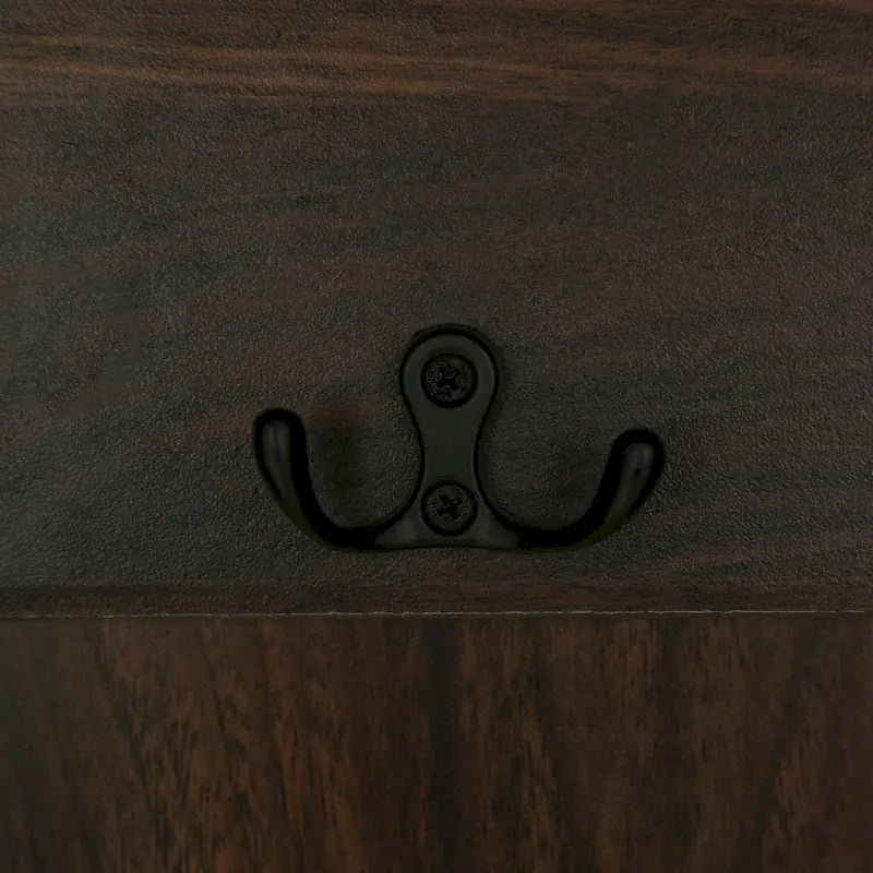 Porte-manteau d'entrée 3-en-1 avec 3 patères et banc de rangement - 120 l x 180 h x 40 P cm