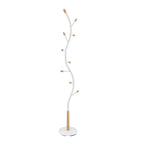 Metal 9 Hooks Standing Coat Rack